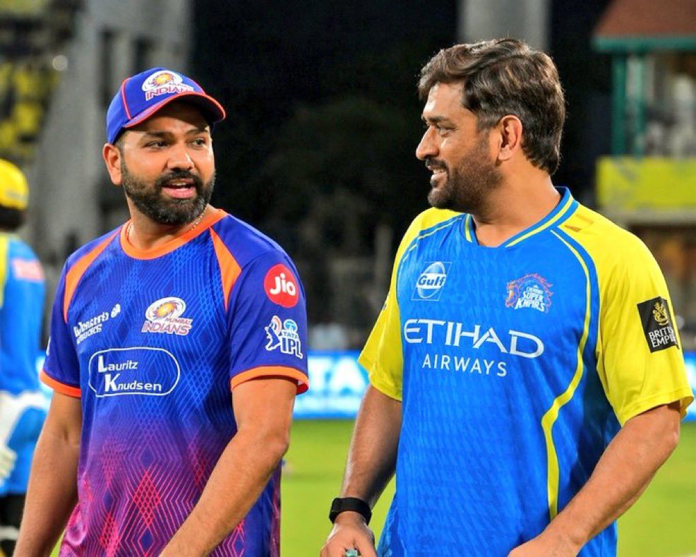 MS Dhoni and Rohit Sharma
