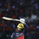 Rajat Patidar played the captain’s knock, starring with an unbeaten 93 off 33 balls as RCB posted 254/5 in 20 overs. In reply, GT collapsed in the powerplay and were bowled out for 162 in 19.3 overs. (Photo Credits: IPL/X)