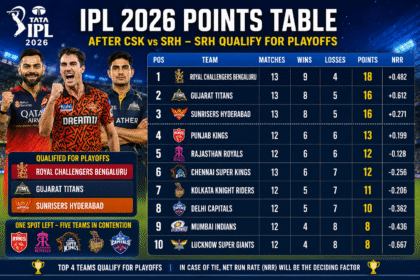 IPL 2026 Points Table