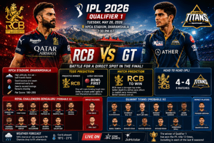 RCB vs GT Qualifier 1 toss prediction