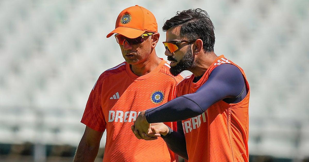 Rahul Dravid with Virat Kohli