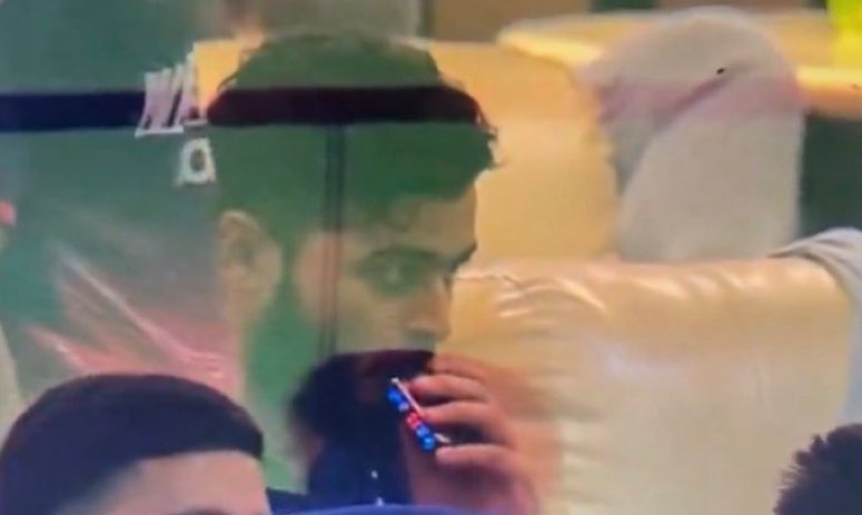 Riyan Parag spotted vaping