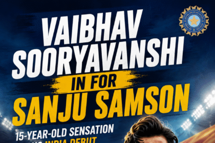 Vaibhav Sooryavanshi replaces Sanju Samson