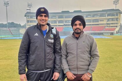 Shubman Gill and Kirandeep Singh
