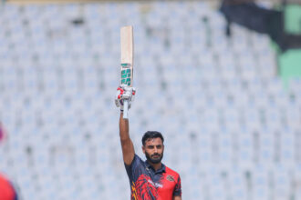 Naman Dhir celebrates his 100